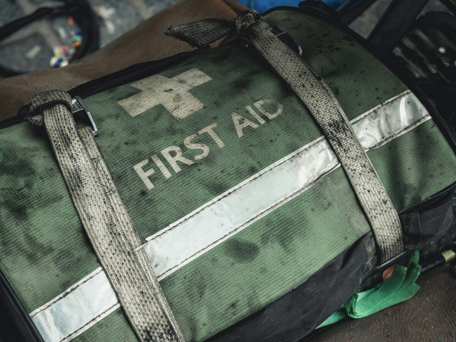 First aid kit ready for emergencies at home